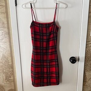 Plaid Red Dress
